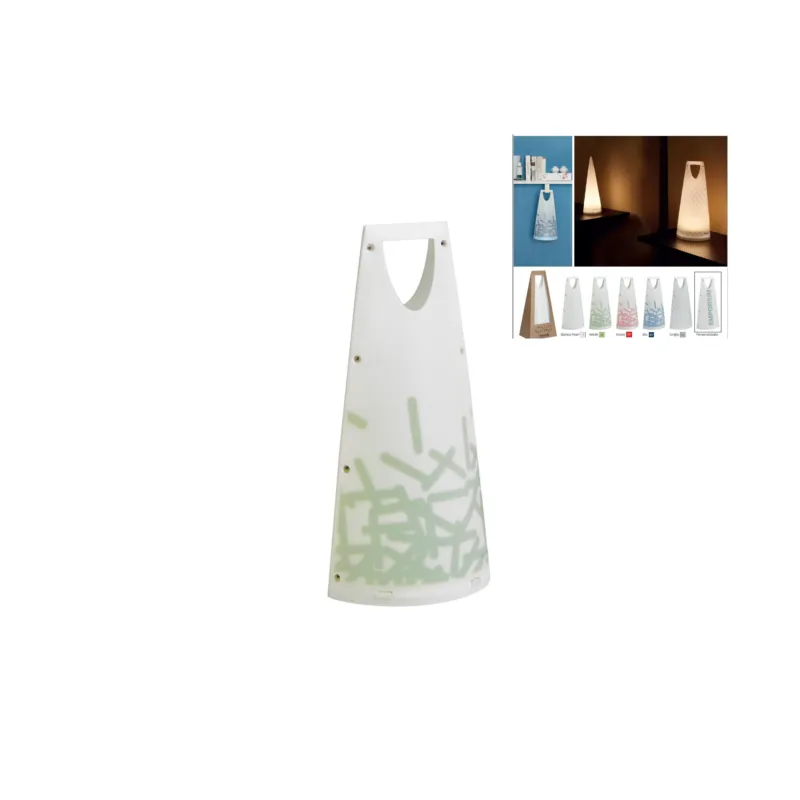 Promozione Lampada da Tavolo Ricaricabile GINGI Autonomia 9 ore 19x14xh40 cm Led 4W luce calda 3000K verde Emporium