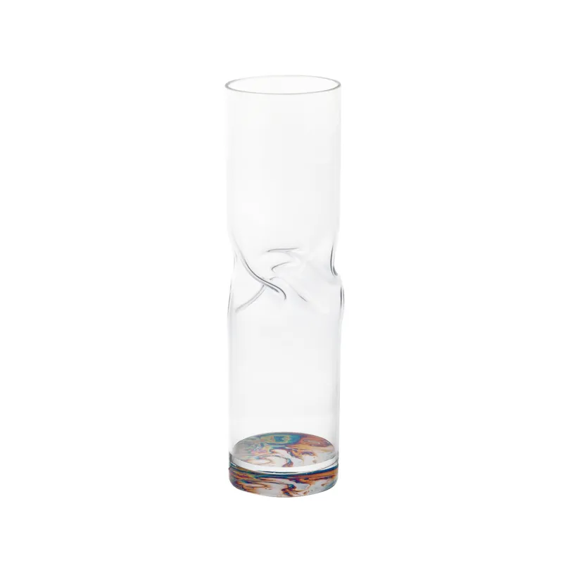 Miglior Prezzo Vaso Portafiori di arredo in cristallo acrilico Bloom Small diametro 7xh25 cm contenitore trasparente incolore, spessore 5 mm Vesta