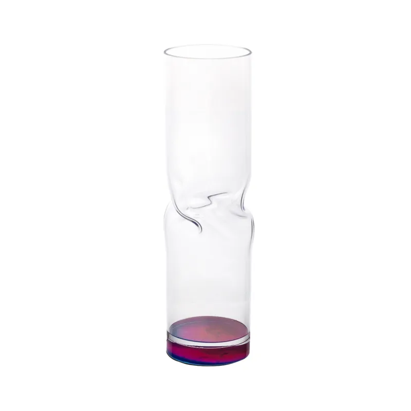 Vaso Portafiori di arredo in cristallo acrilico Bloom Small diametro 7xh25 cm contenitore trasparente incolore, spessore 5 mm Vesta Compra Oggi Stesso