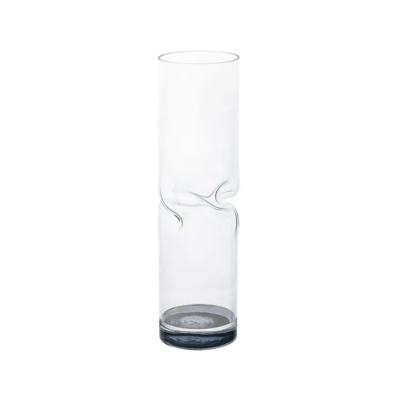 Prezzo Scontato Vaso Portafiori di arredo in cristallo acrilico Bloom Small diametro 7xh25 cm contenitore trasparente incolore, spessore 5 mm Vesta