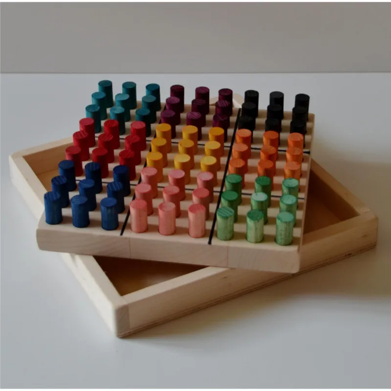 Ordina Subito SUDOKU MULTICOLOR (con 81 pedine) con contenitore 22x22x4 cm in legno lavorato a mano in Italia Manzoni Pietro