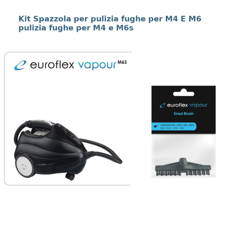 Kit Spazzola per pulizia fughe per M4 e M6s Euroflex Nuova Collezione