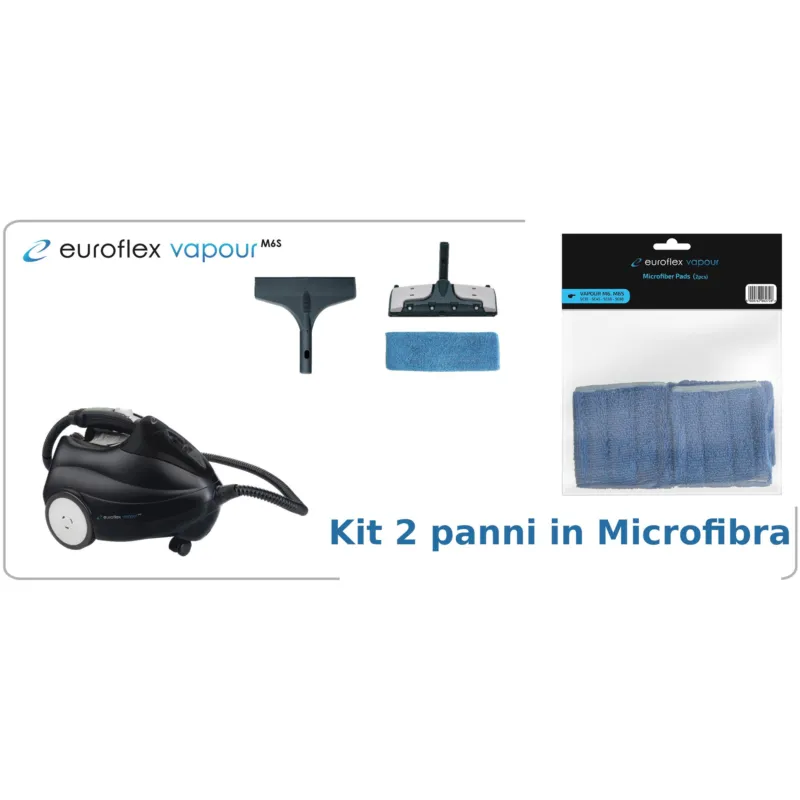 Kit panni microfibra blu 2pzKit panni microfibra blu Euroflex Soddisfatti O Rimborsati