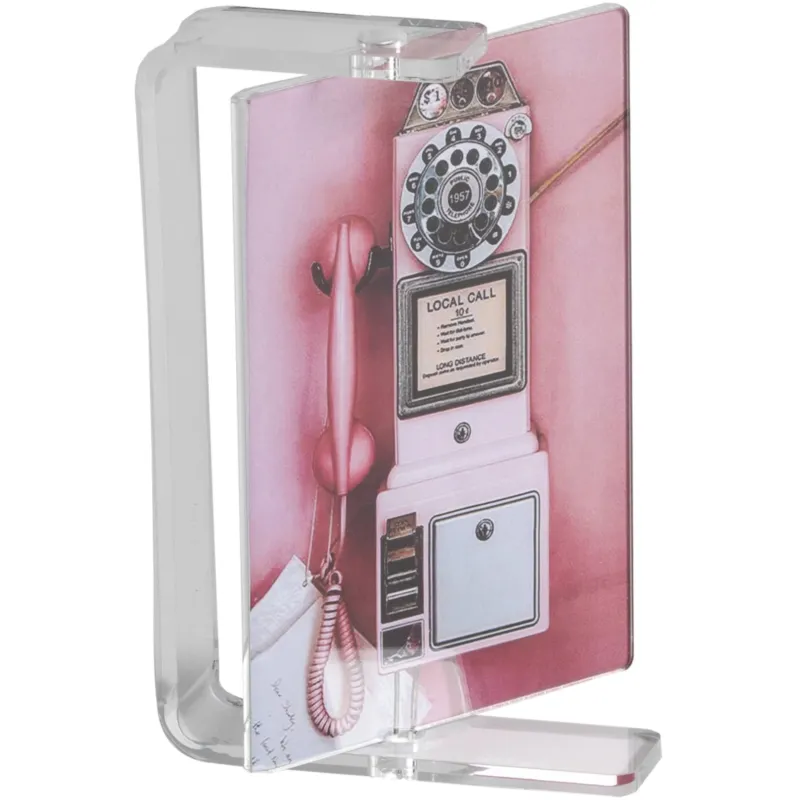 Acquista Ora Portafoto in plexiglas Verticale Orizzontale LUX Piccolo per foto 10x18 cm, dimensioni 11x3xH16 cm, peso 0,16 kg, spessore 2-5 mm Vesta