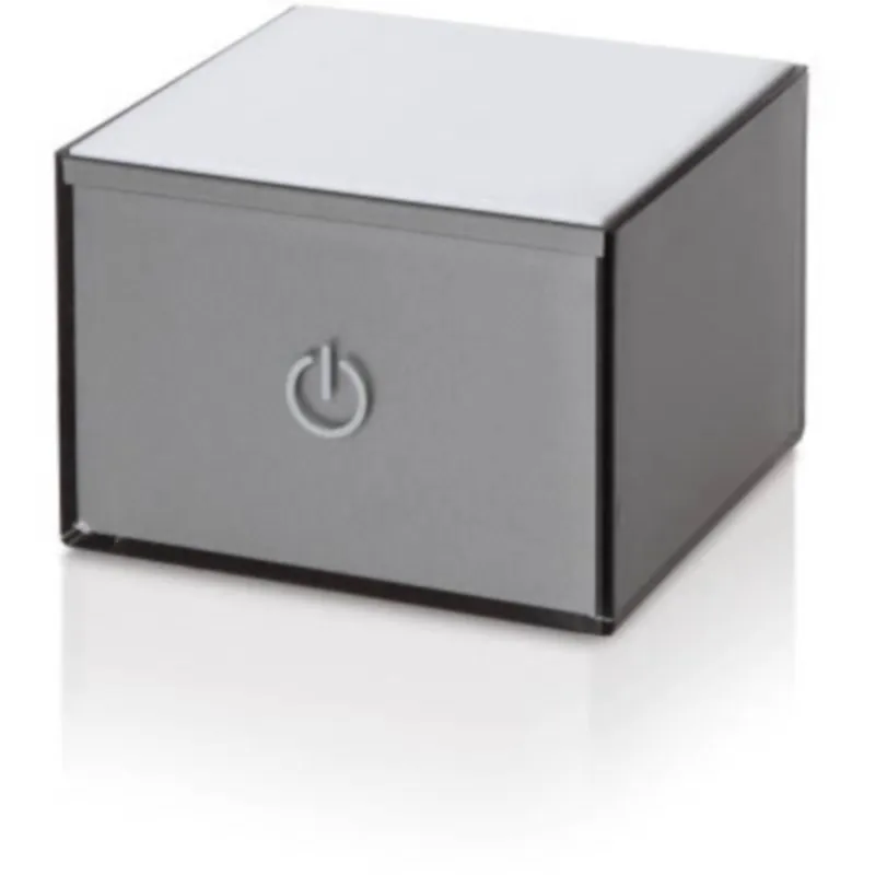 Compra Online lampada usbox piccola grigio, dimensioni 10x10xH7 cm, peso 0,4 kg Vesta