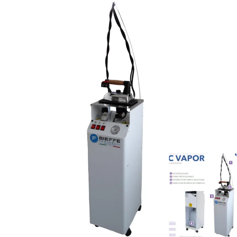 Di Tendenza Generatore di Vapore monofase Automatic Vapor 24,5x36,5xh100 cm-Peso 28 kg , caldaia da 2,8 lt più tanica 10 Lt per ricarica continua Bieffe Srl
