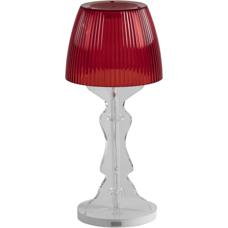 Offerta lampada piccola lady led rosso, dimensioni 14x14xH33 cm, spessore 6 mm Vesta