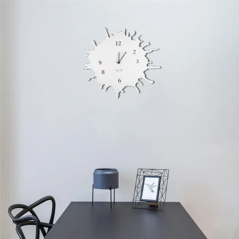 orologio da parete small skizzo bianco, Diametro 33,5 cm peso 0,395 kg, spessore 5 mm Vesta Compra Online