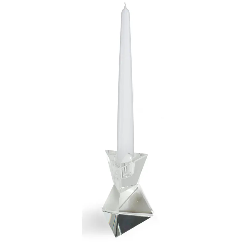 Porta candele cristallo ad uno stelo Misura Piccola cm h 9 uno stelo K9 idea per bomboniera Fantin Argenti Miglior Prezzo