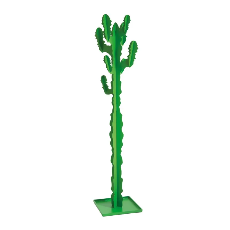Appendi Abiti Cactus terra in metallo, 45x45x170h, colore Verde Arti e Mestieri Prezzo Di Fabbrica