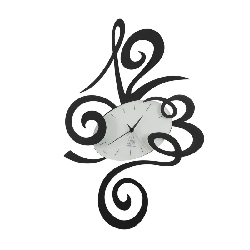 Professionale Orologio Robin in metallo, 34x51h, colore Nero Goffrato Arti e Mestieri