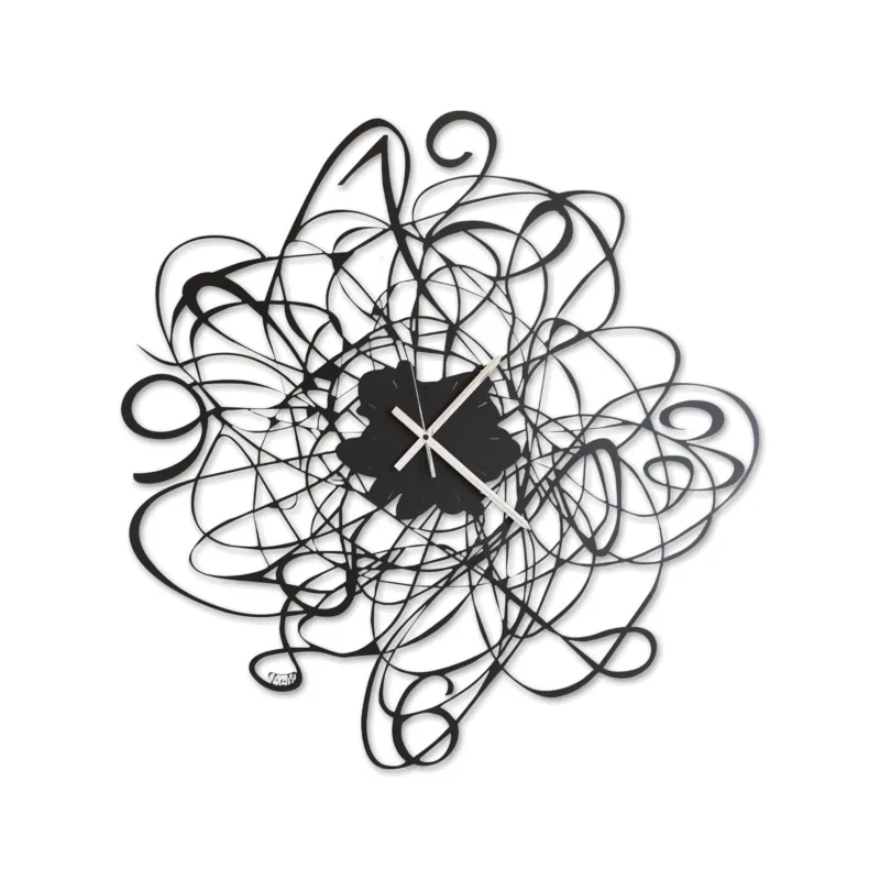 Prezzo Conveniente Orologio Doodle in metallo, diam.58, colore Nero Goffrato Arti e Mestieri