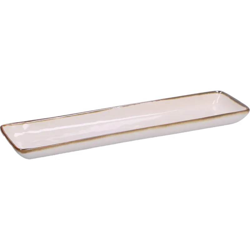 Ultimissimo Modello Concerto - Vassoio Rettangolare, 32 x 8 cm,Avorio