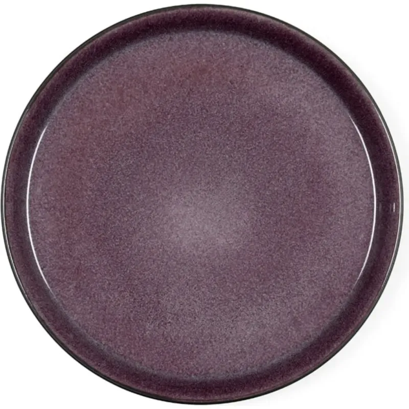 Saldi Piatto Piano, 27 cm,Nero/viola