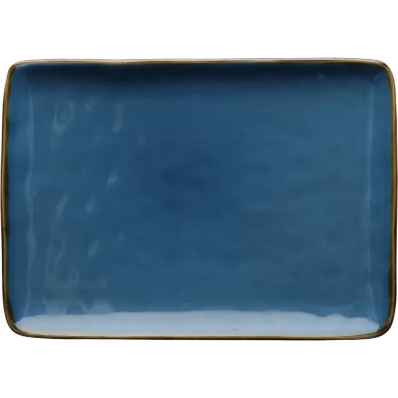 Concerto - Vassoio Rettangolare, 27 x 19 cm,Blu Avio Pagamento Sicuro