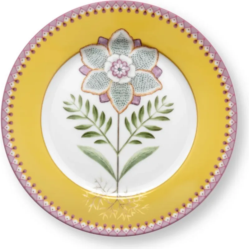 Lily & Lotus - Piatto Ø 21 cm,Giallo Pagamento Sicuro
