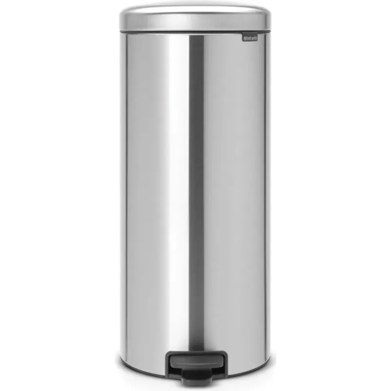 NewIcon - Pattumiera a Pedale 30 L con Inserto in Plastica,Matt Steel Offerta