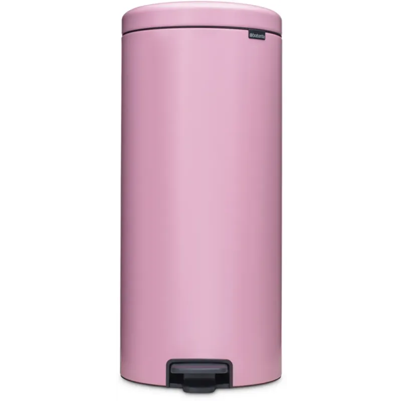 Soddisfatti O Rimborsati NewIcon - Pattumiera a Pedale 30 L con Inserto in Plastica,Lilac Pink