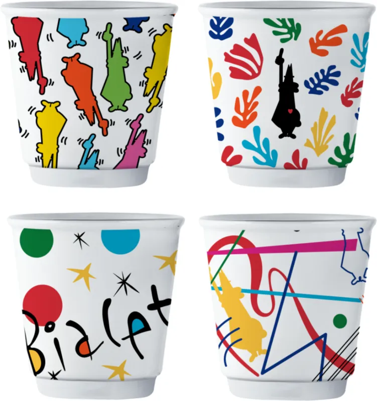 Saldi Set di 4 Bicchierini - Arte