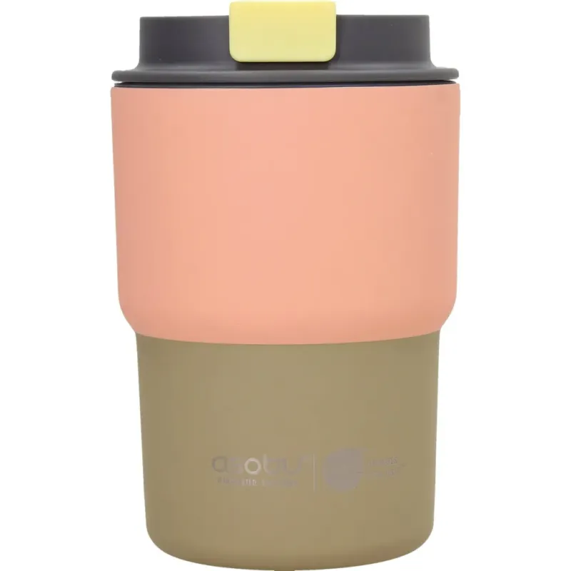 Tazza Termica - Coffee Express Puramic, 355 ml,Arancione pastello Esclusivo