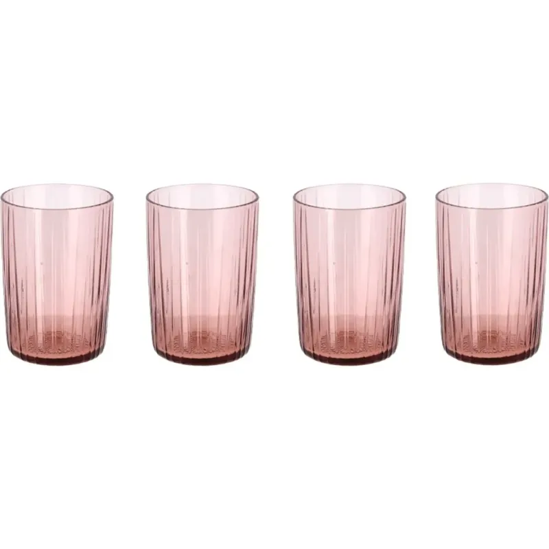 Bicchieri Kusintha, 4 Pezzi,Rosa Occasione