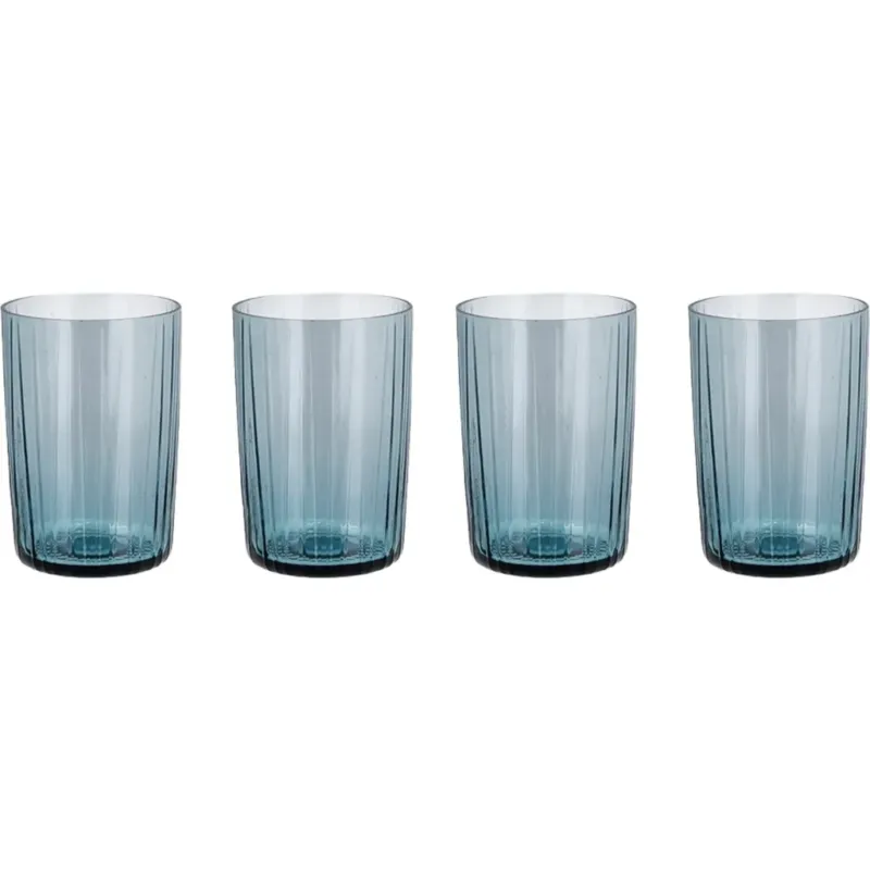 Bicchieri Kusintha, 4 Pezzi,Blu Pagamento Sicuro