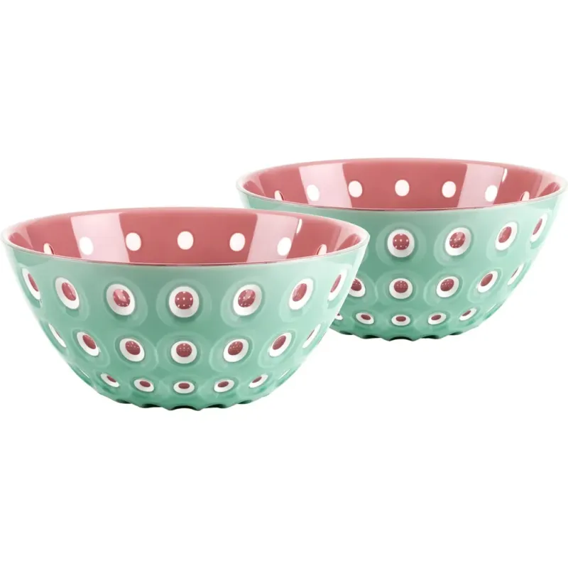 Nuovo Arrivo LE MURRINE - Set di 2 Ciotole Ø 12 cm,Matcha Green/White/Mauve