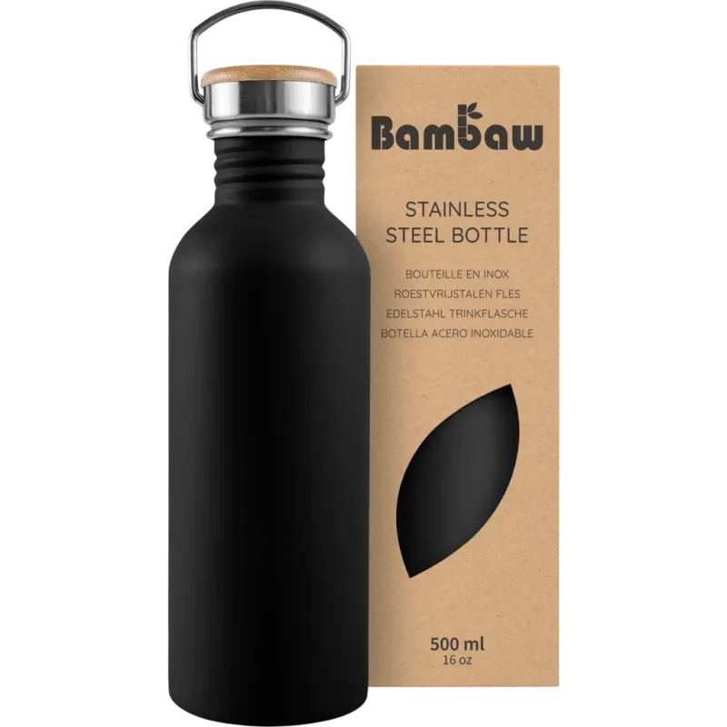 Borraccia in Acciaio Inossidabile, 500 ml,Jet Black Compra Online