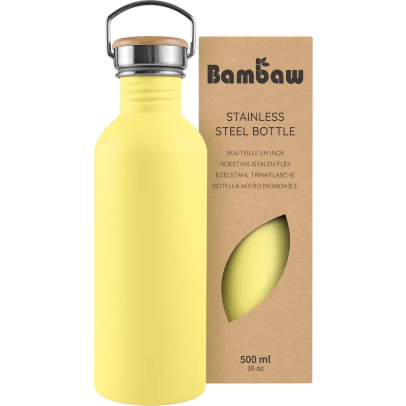 Scelto Dai Clienti Borraccia in Acciaio Inossidabile, 500 ml,Yellow Beam