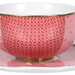 Royal - Tazzina con Piattino, Rosa Promozione Esclusiva