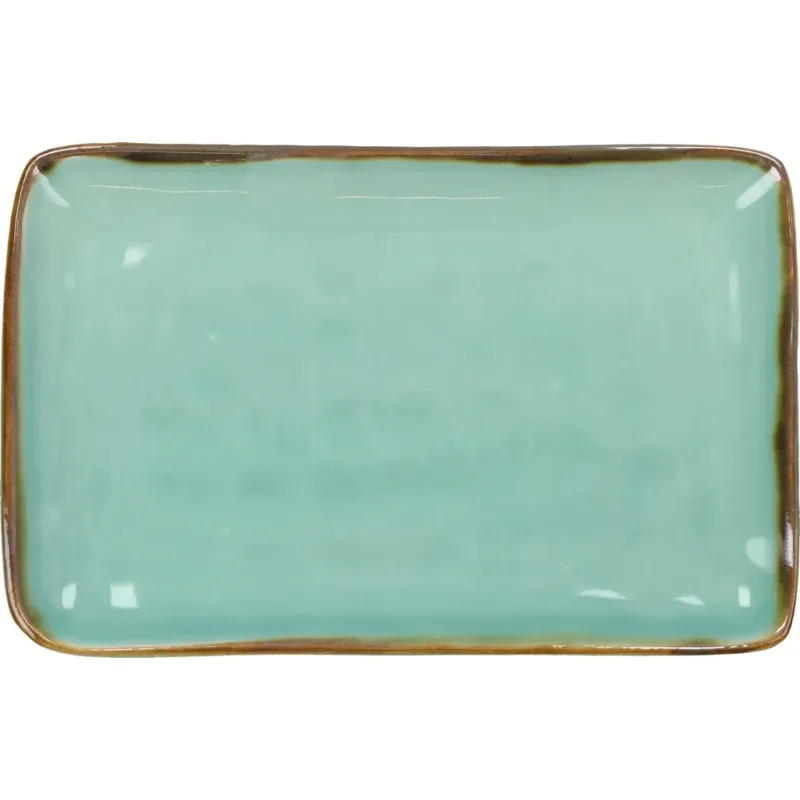 Spedizione Espresso Concerto - Vassoio Rettangolare, 20 x 13 cm,Verde Acqua