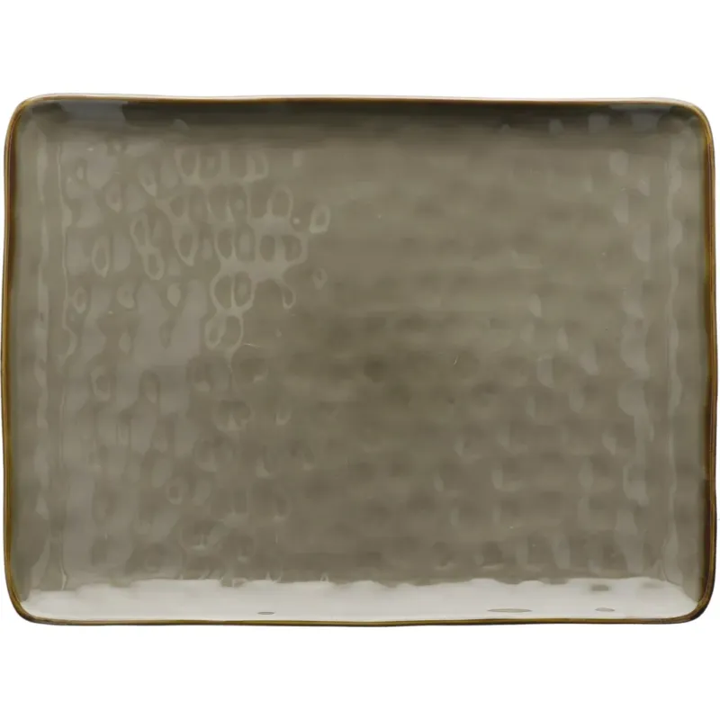 Prezzo Conveniente Concerto - Vassoio Rettangolare, 36 x 26,5 cm,Grigio Tortora