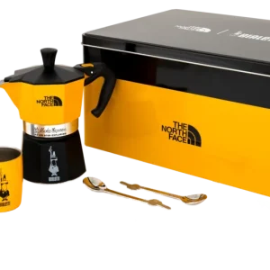 The North Face - Set Moka Express 3 Tazzine + 2 Bicchierini, 2 Cucchiaini e Caffè Perfetto Moka 100 g Prezzo Basso