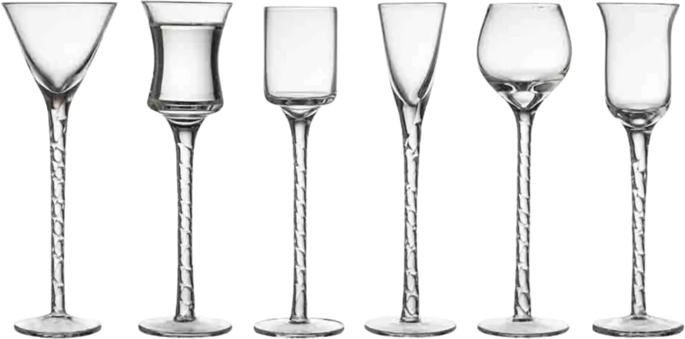 Bestseller Bicchierini da Liquore Rom in Vetro Trasparente 18 cm - 6 Pezzi