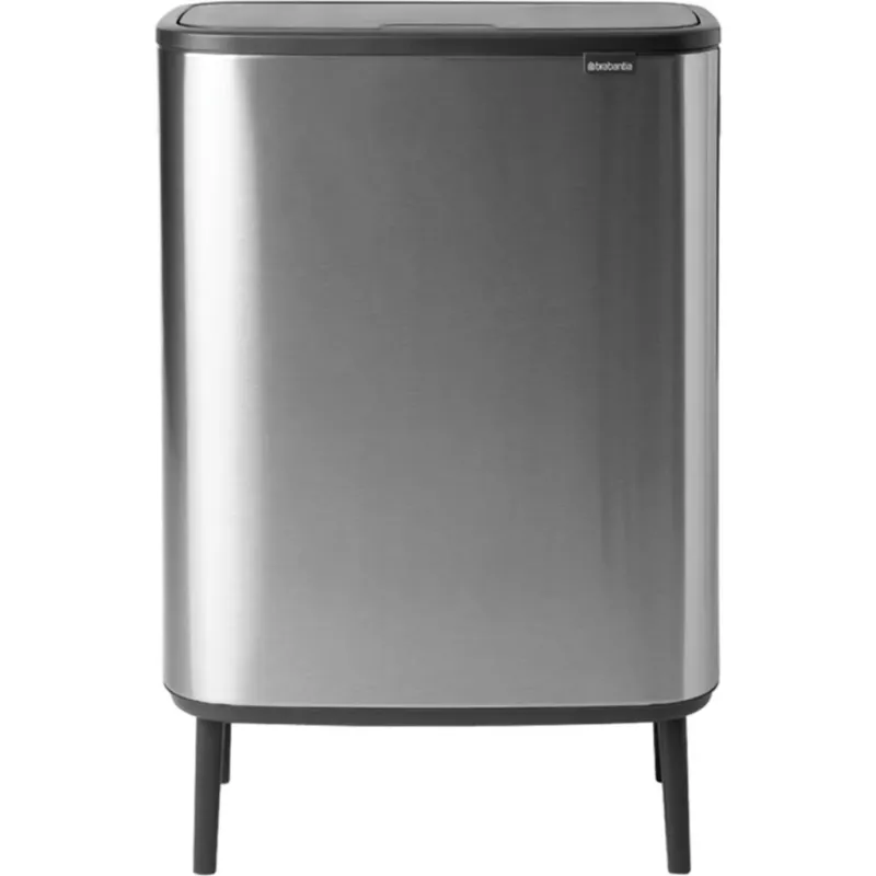 Reso Gratuito Bo Touch Bin Hi - Pattumiera 2 x 30 L,Matt Steel Fingerprint Proof