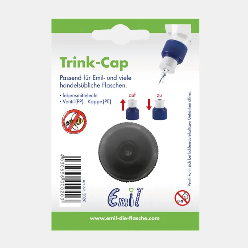 Trink-Cap, Confezione Blister,Nero Subito Disponibile