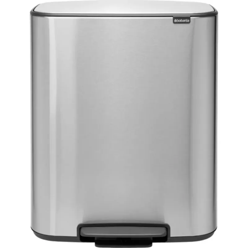 Consegna Rapida Bo - Pattumiera 2 x 30 L,Matt Steel Fingerprint Proof