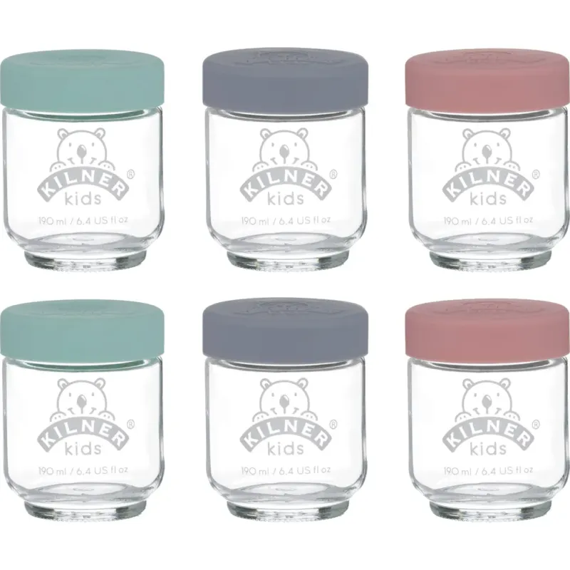 Set di 6 Vasetti per Bambini,190 ml Novità