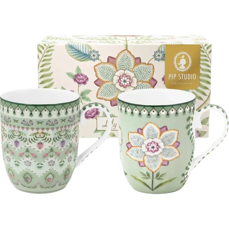 Lily & Lotus - Tazza Piccola - Set di 2 Pezzi,Verde chiaro Spedizione Espresso
