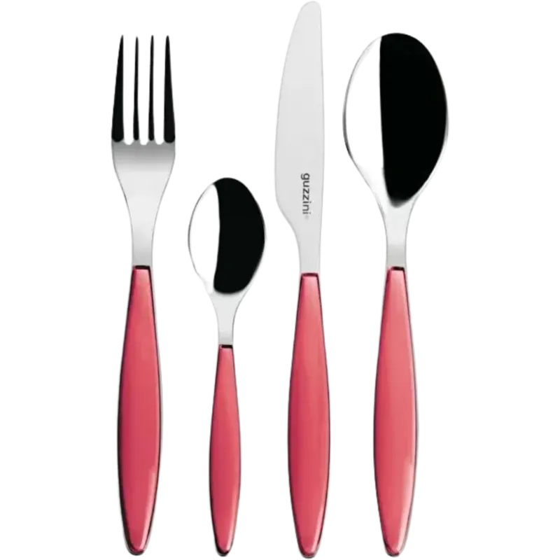 Ultime Pezzi FEELING - Servizio di Posate, 24 Pezzi,Red