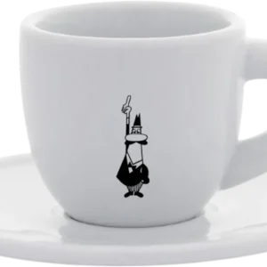 Compra Adesso Tazzina Moka con Piattino - Bianco