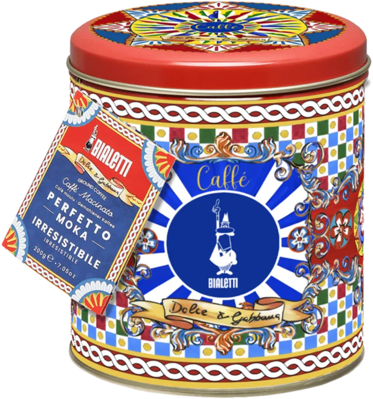 Caffè Macinato - Perfetto Moka Irresistibile 200 g - Scatola di Latta Solo Oggi