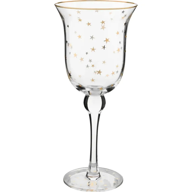 Stars - Calice Vino Gold,1 pz. Spedizione Espresso