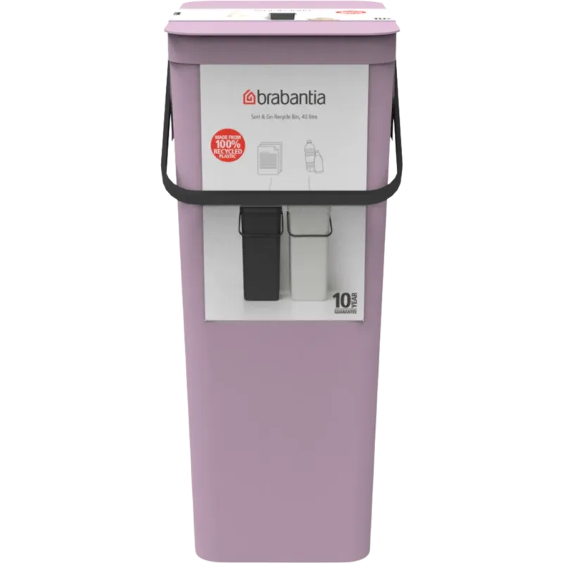 Sort & Go - Pattumiera 40 L,Lilac Pink Super Prezzo