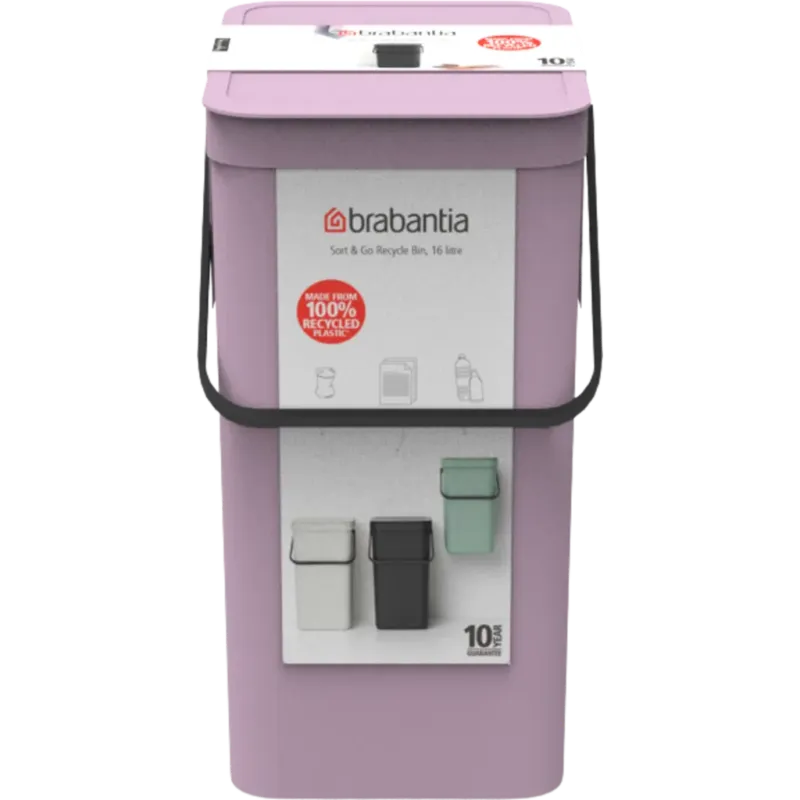 Sort & Go - Pattumiera 16 L,Lilac Pink Pagamento Sicuro