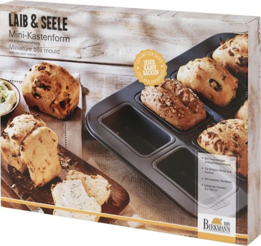Occasione Laib & Seele - Stampo per 8 Mini Plumcake