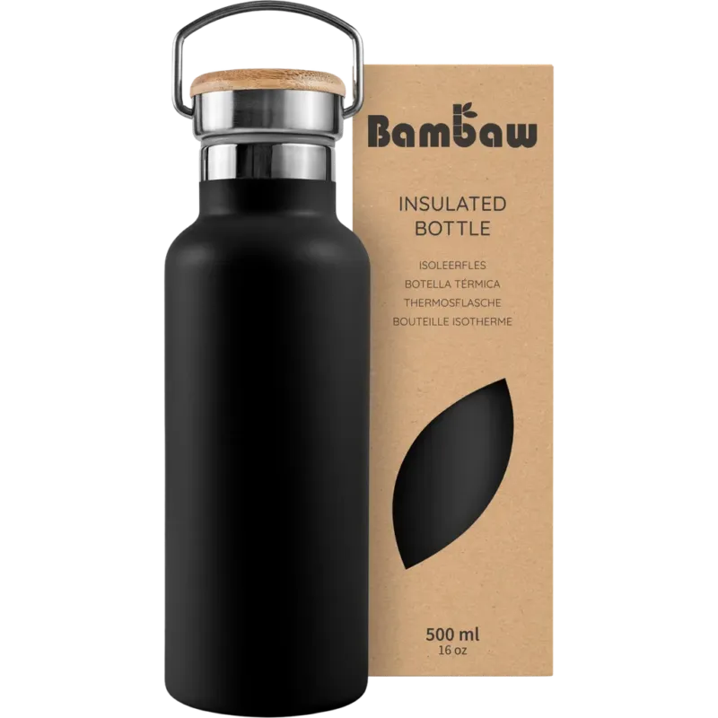 Thermos in Acciaio Inossidabile, 500 ml,Jet Black Offerta Speciale
