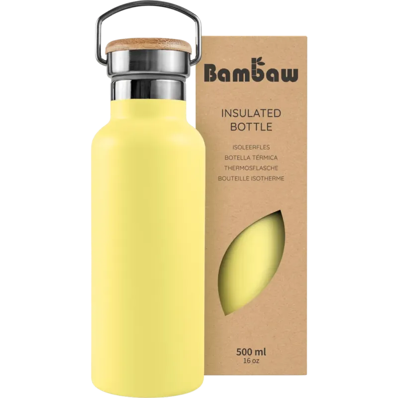 Must-Have Thermos in Acciaio Inossidabile, 500 ml,Yellow Beam