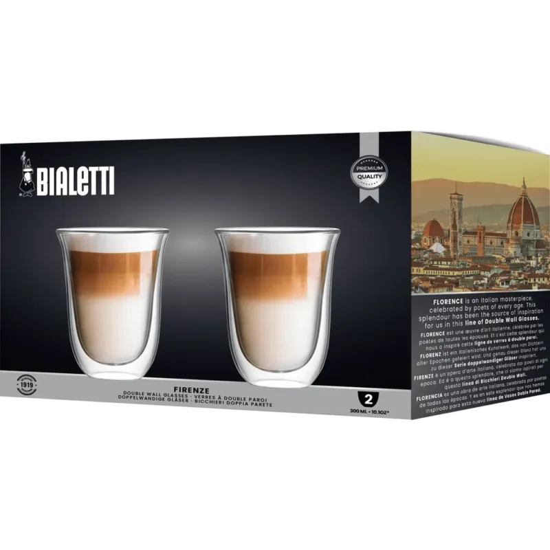 Set di Bicchieri a Doppia Parete - Firenze, 2 Pezzi,300 ml Prezzo Di Fabbrica