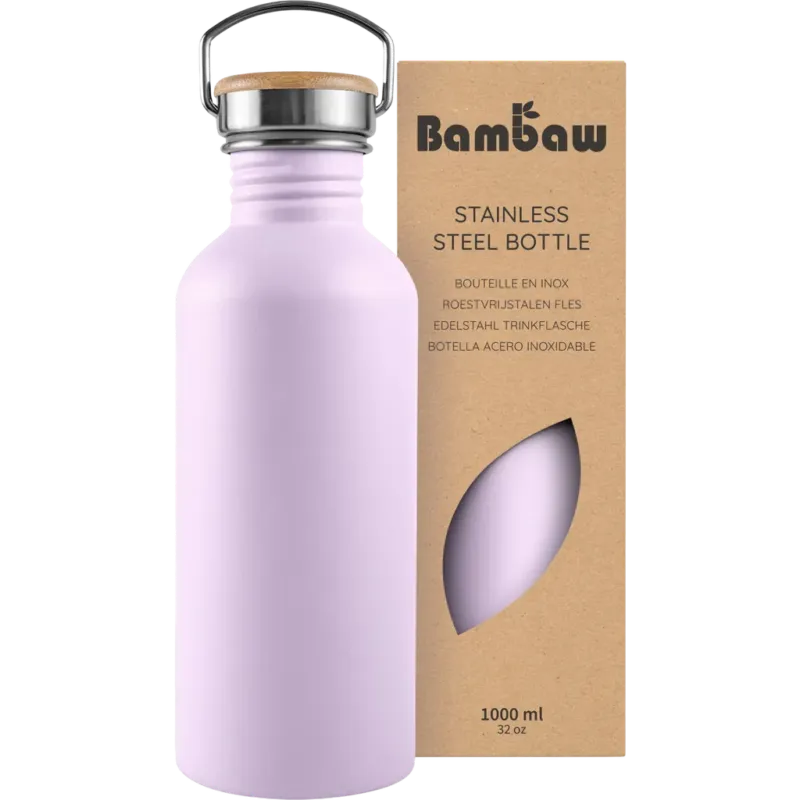 Pagamento Sicuro Borraccia in Acciaio Inossidabile, 1000 ml,Lavender Haze
